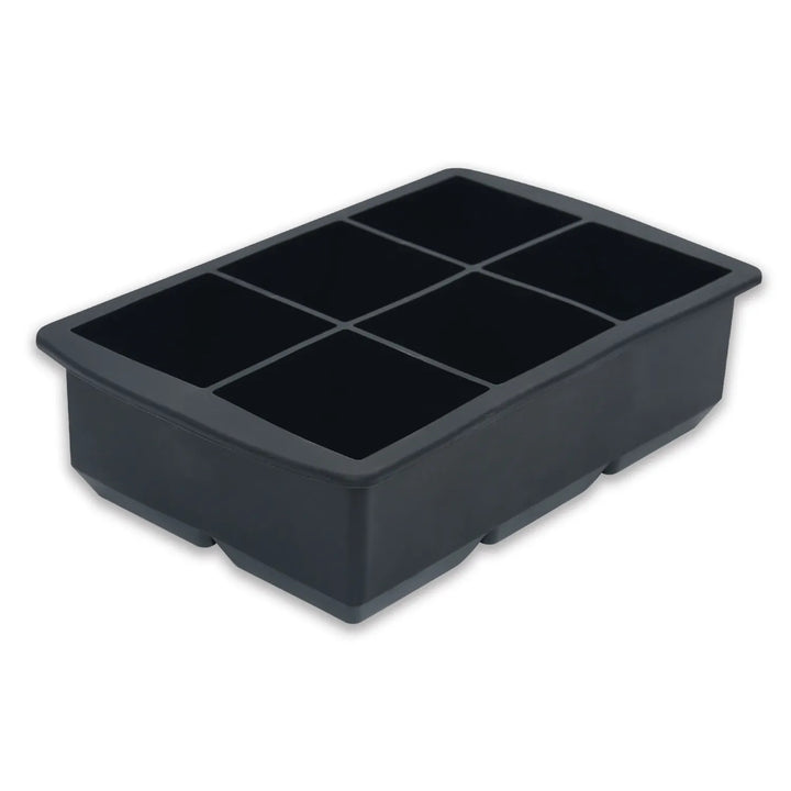 6 Cavity Large Clear Ice Cube Silicone Tray