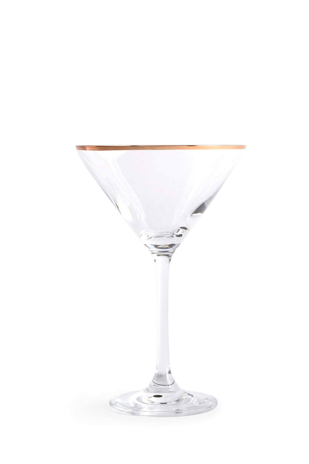 Copper Rimmed Martini Glass - Set of Four