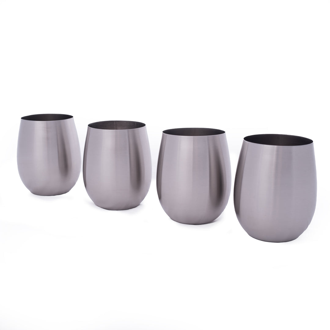 Set of Four Custom Engraved Wine Glasses