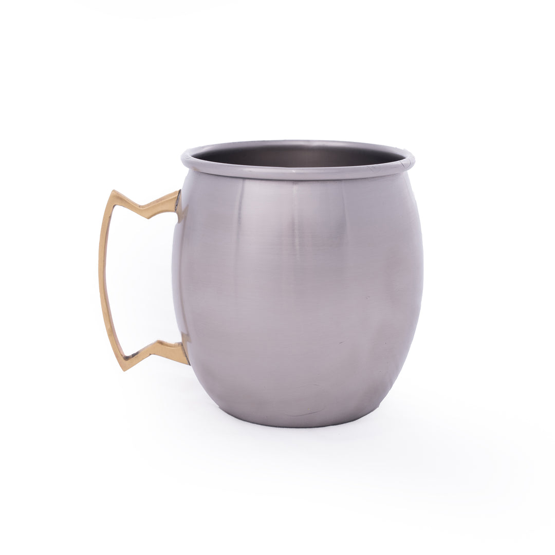 Set of Four Polished Stainless Steel Classic Moscow Mule Mugs
