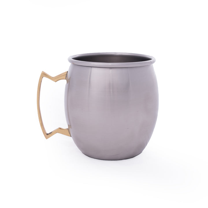 Set of Four Polished Stainless Steel Classic Moscow Mule Mugs