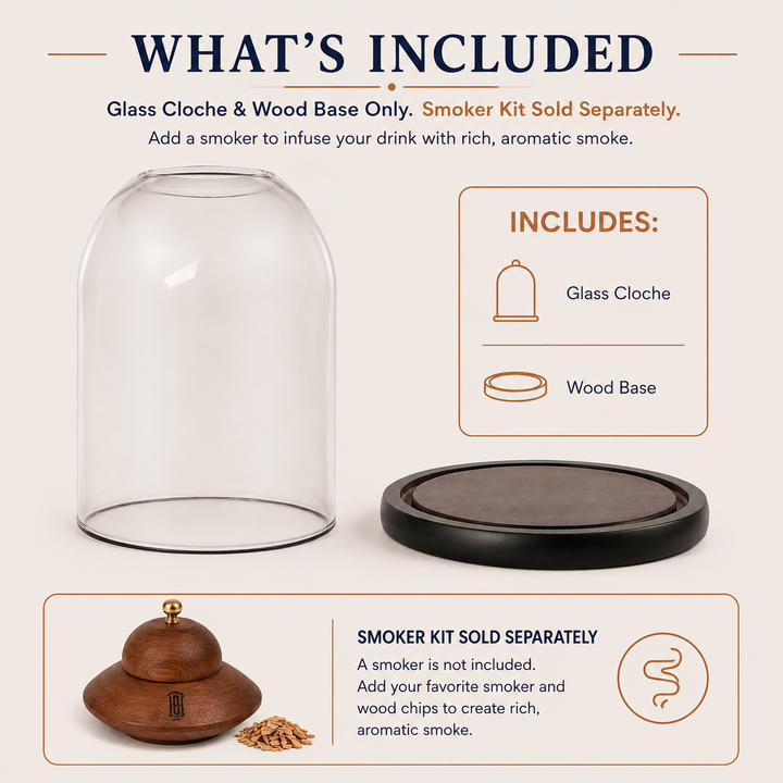 Glass Smoking Cloche in Gift Box