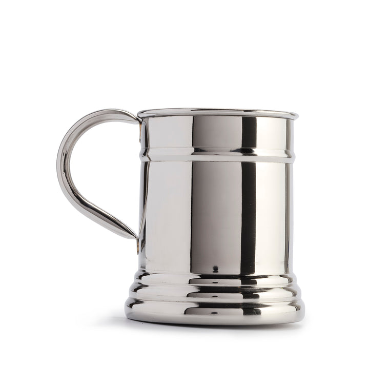 Set of Four Stainless Steel Steins