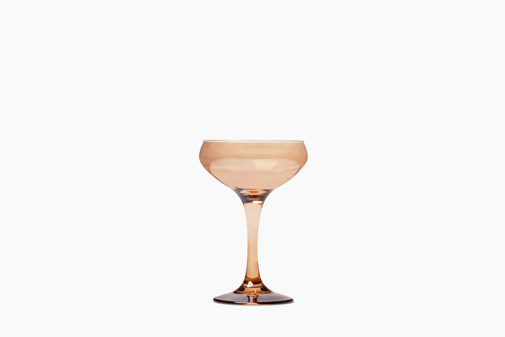 Smoke Amber Tinted Coop Glass - Set of Four