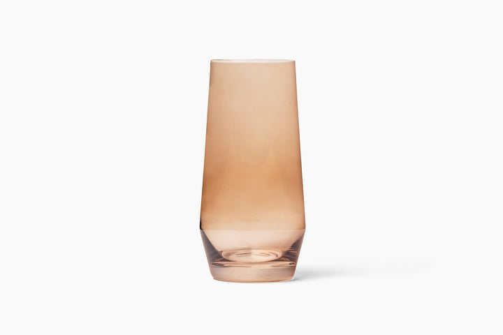 Smoke Amber Tinted Highball Glass - Set of Four