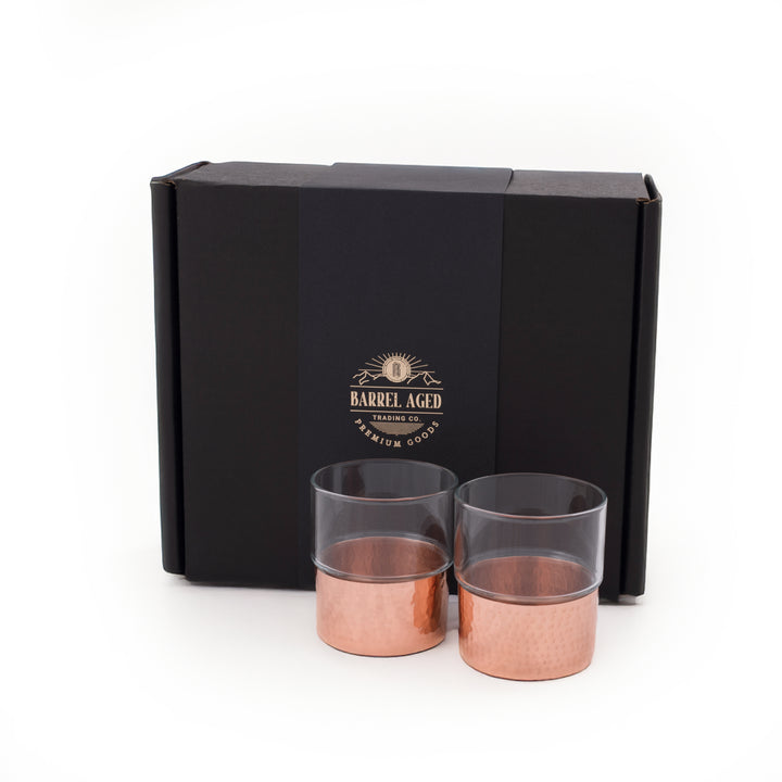 Custom Whiskey Glass Set of Two in Gift Box