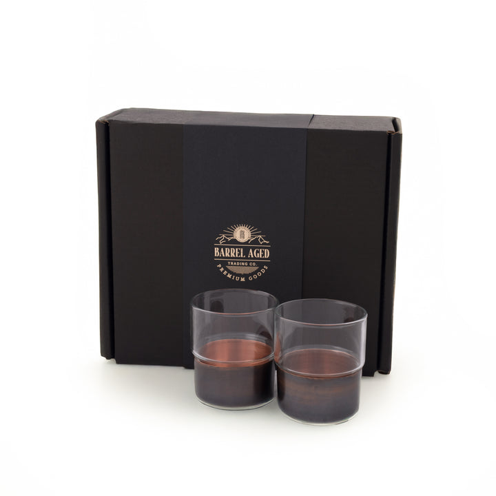 Custom Whiskey Glass Set of Two in Gift Box