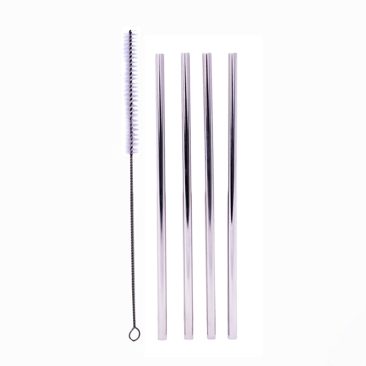 Stainless Steel Straws - Set of Four