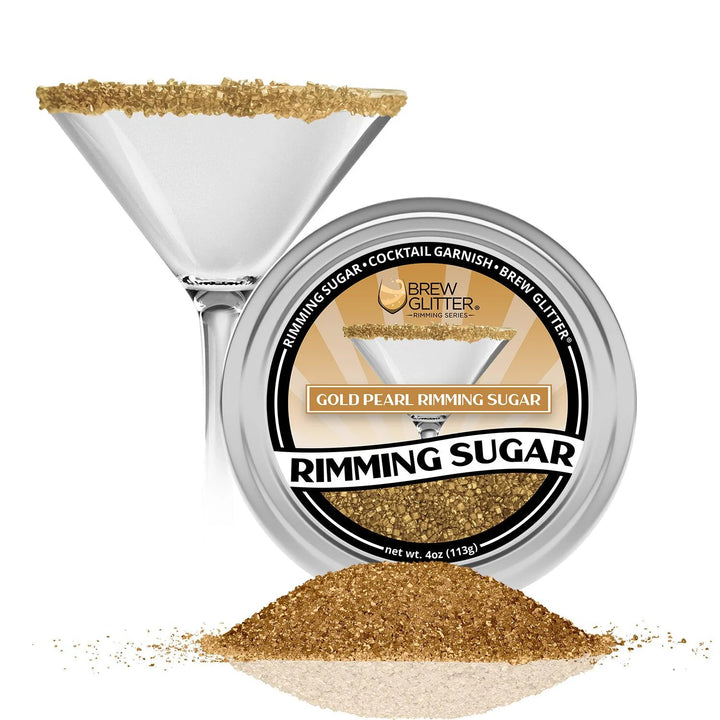 Gold Pearl Cocktail Rimming Sugar