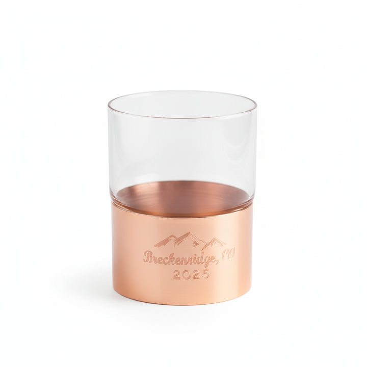 New! Graphic Engraved Custom Whiskey Glass Set of Two in Gift Box