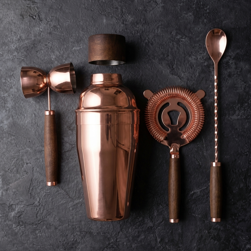 The Ultimate Copper Plated Bar Set