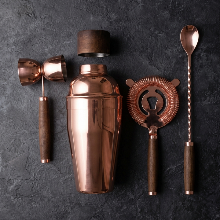 The Ultimate Copper Plated Bar Set