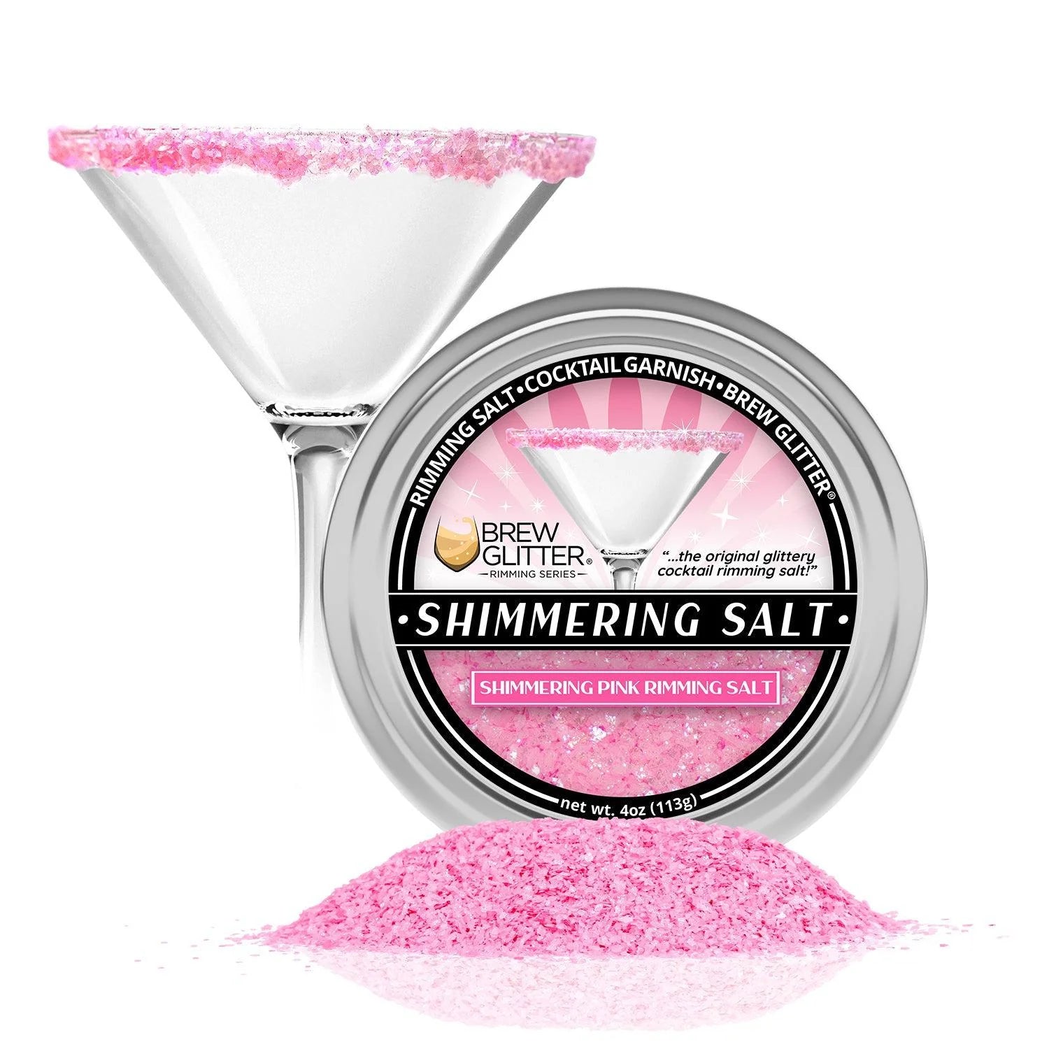 Shimmering Pink Cocktail Rimming Salt – Crafted Barware